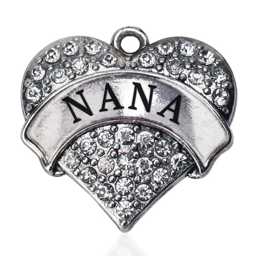 Nana Pave Heart Charm