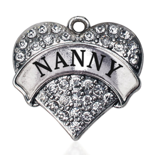 Nanny Pave Heart Charm