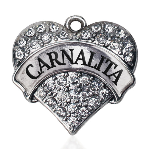 Carnalita - Little Sister Pave Heart Charm
