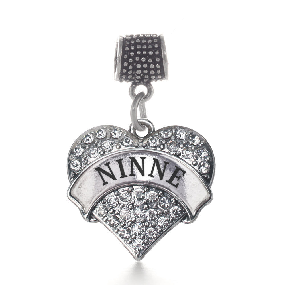 Ninne Pave Heart Charm