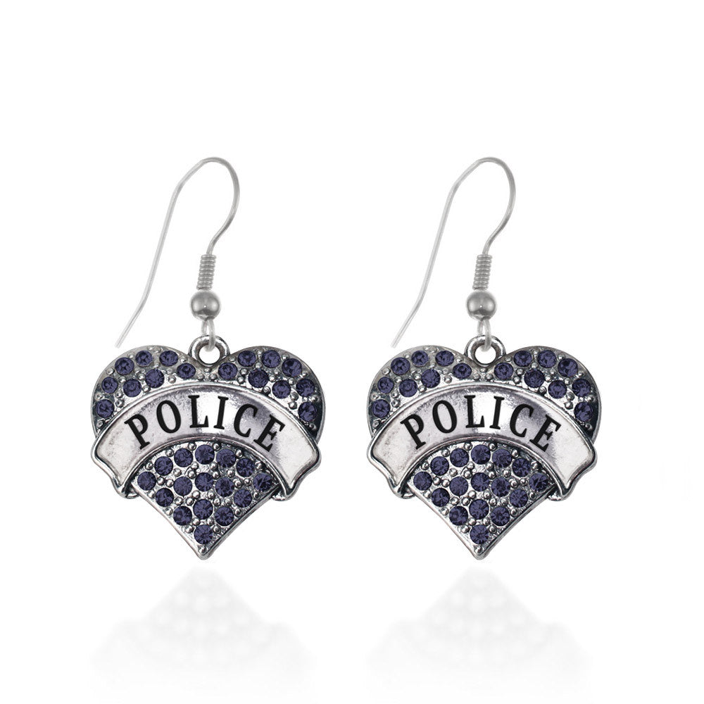 Police Pave Heart Charm