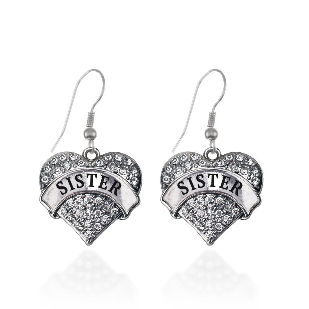 Sister Pave Heart Charm