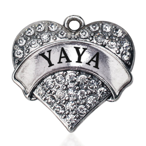 Yaya Pave Heart Charm