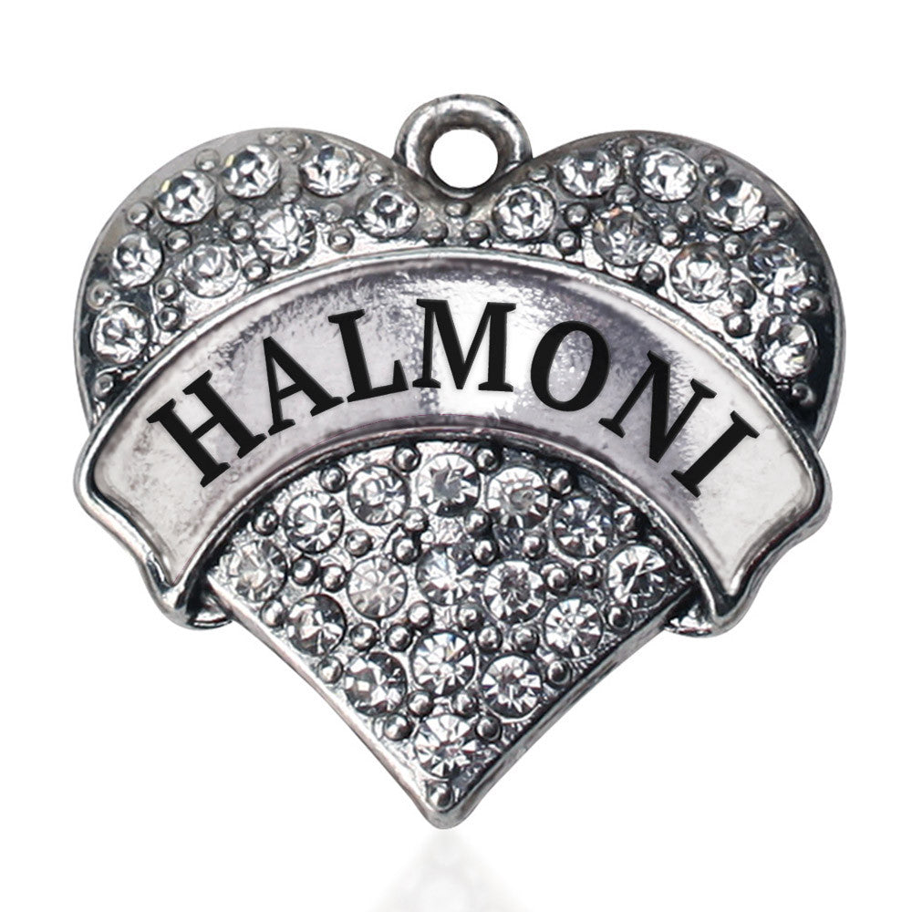 Halmoni Pave Heart Charm