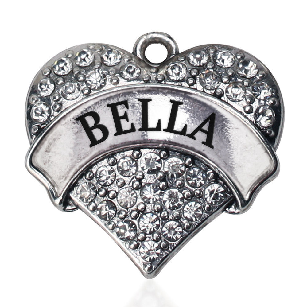 Bella Pave Heart Charm