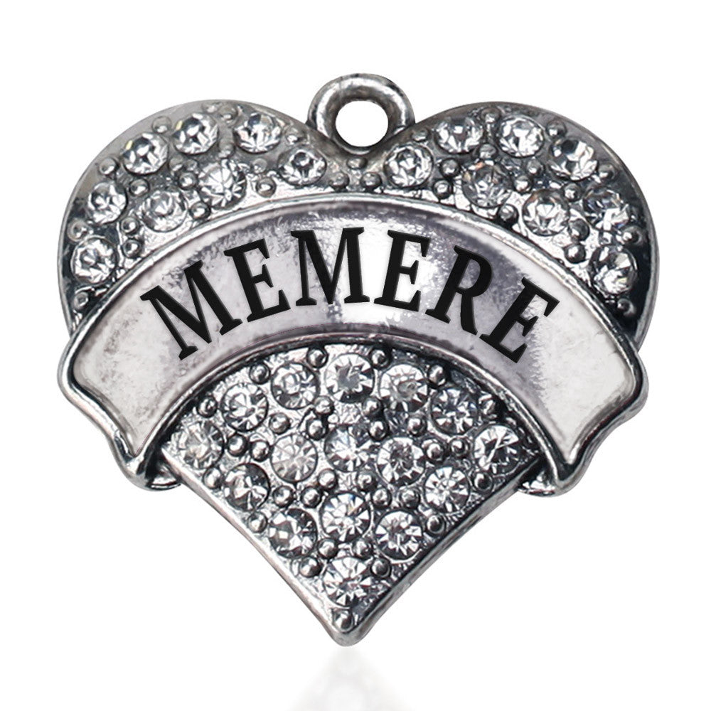 Memere Pave Heart Charm