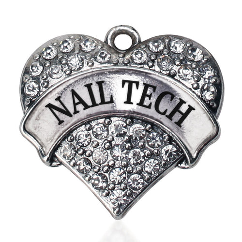 Nail Tech Pave Heart Charm