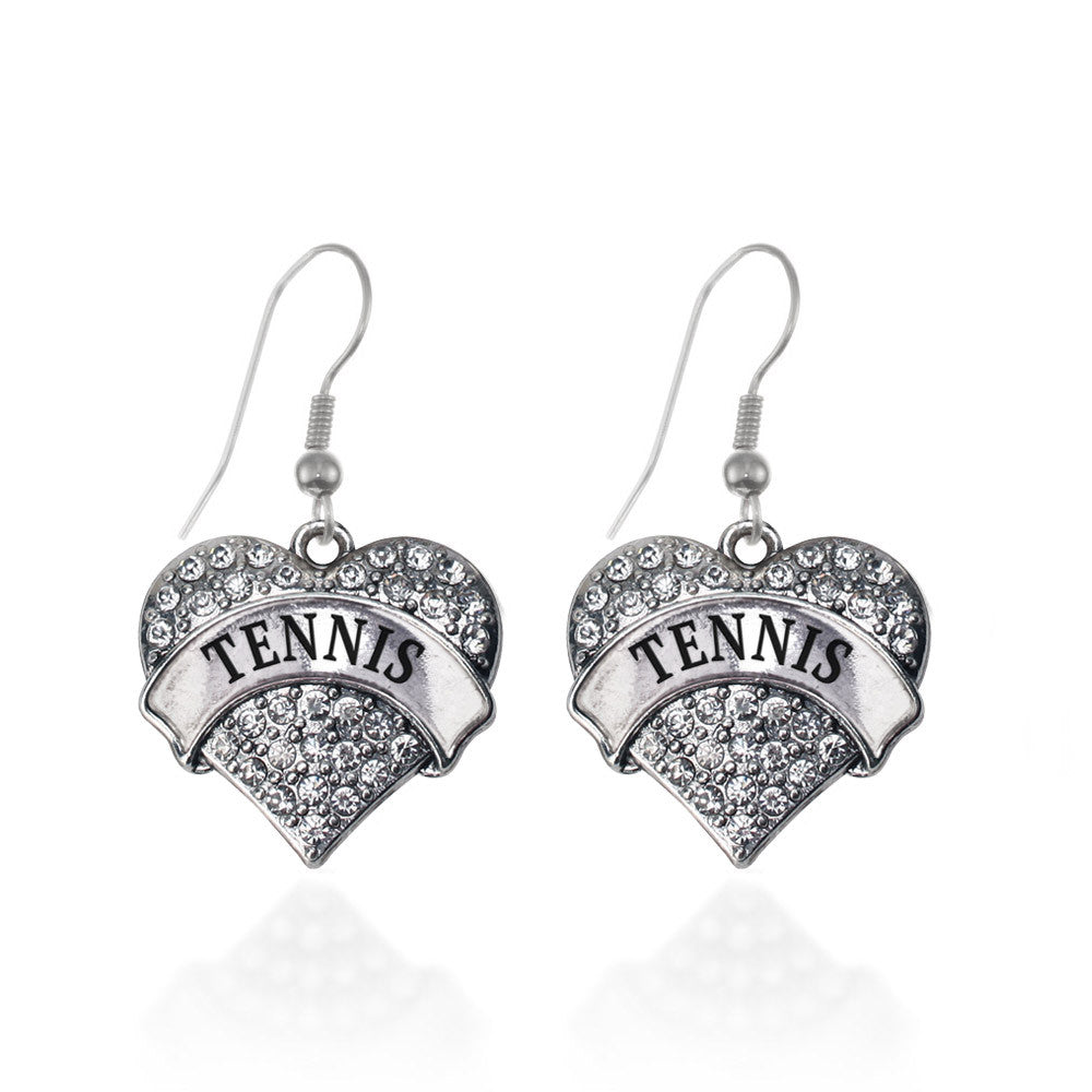 Tennis Pave Heart Charm
