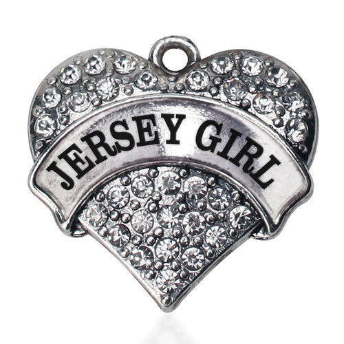 Jersey Girl Pave Heart Charm