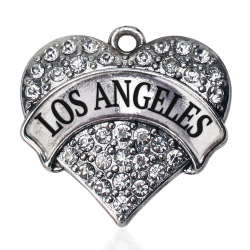 Los Angeles Pave Heart Charm