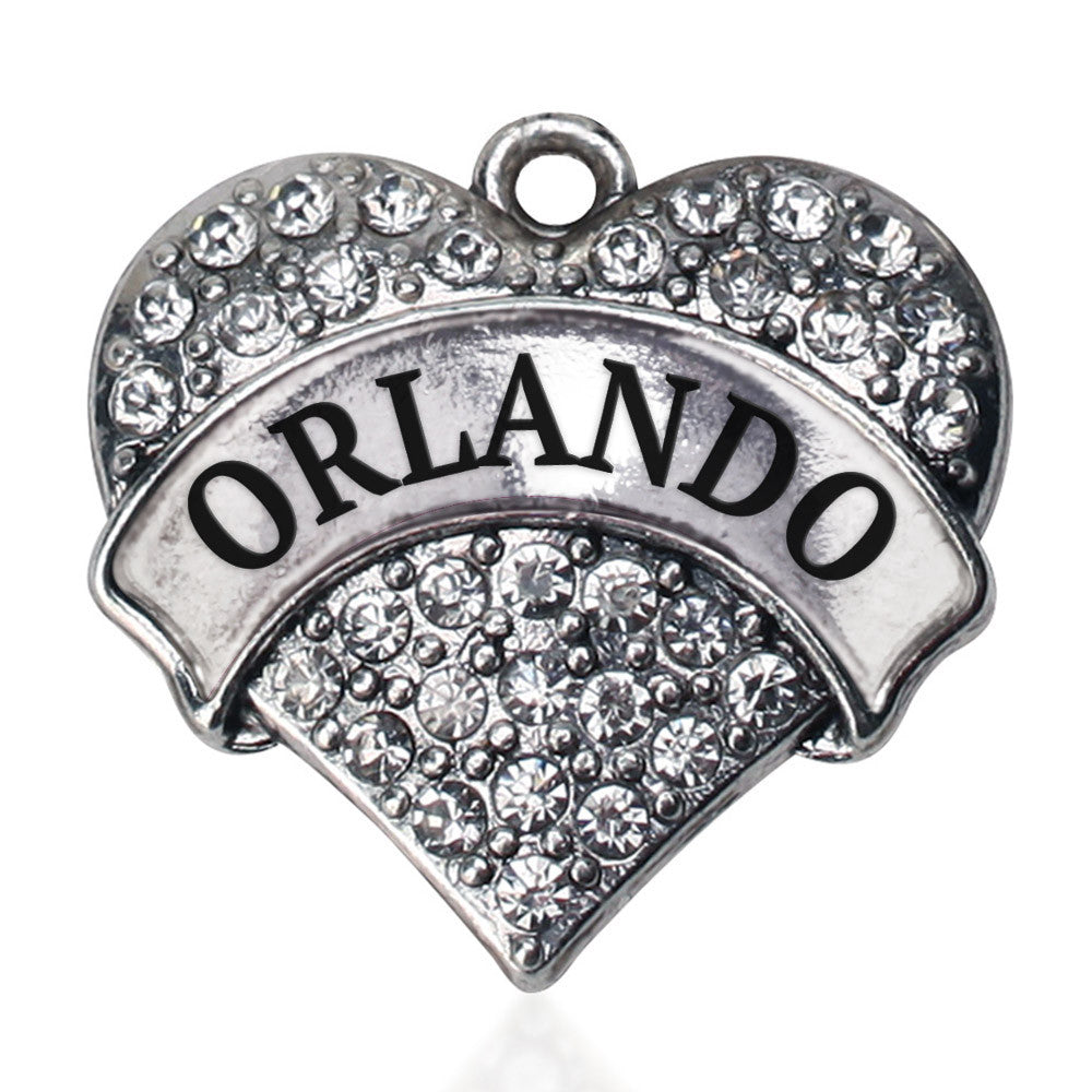 Orlando Pave Heart Charm