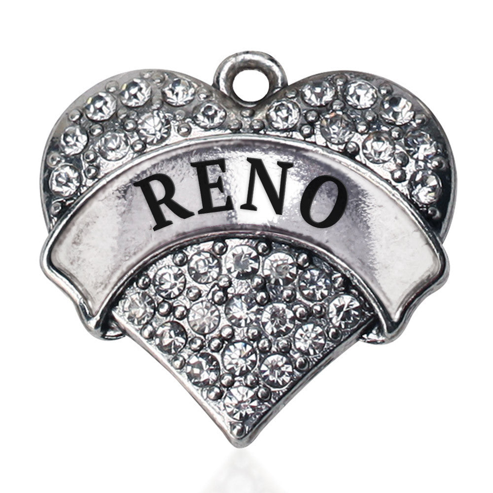 Reno Pave Heart Charm