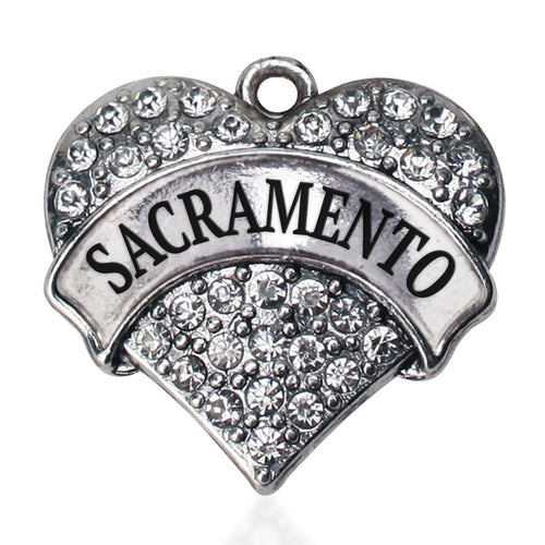 Sacramento Pave Heart Charm