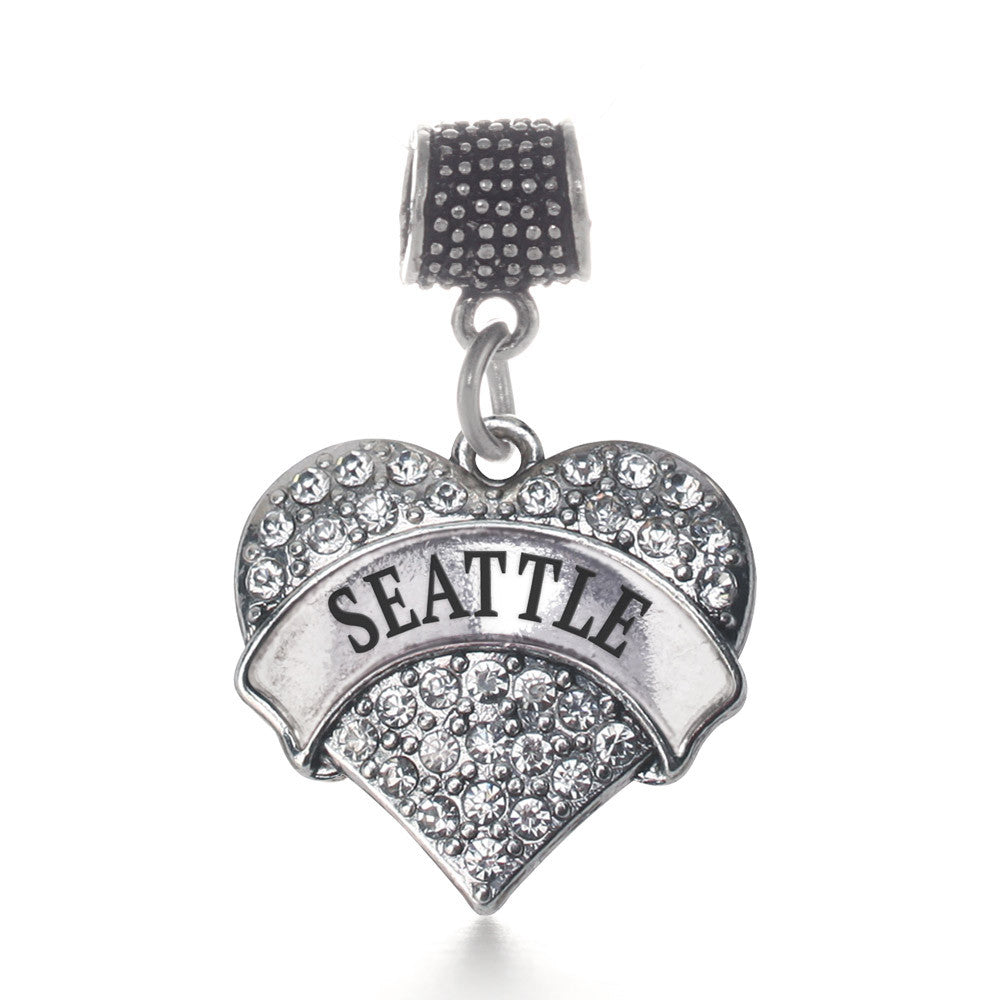 Seattle Pave Heart Charm