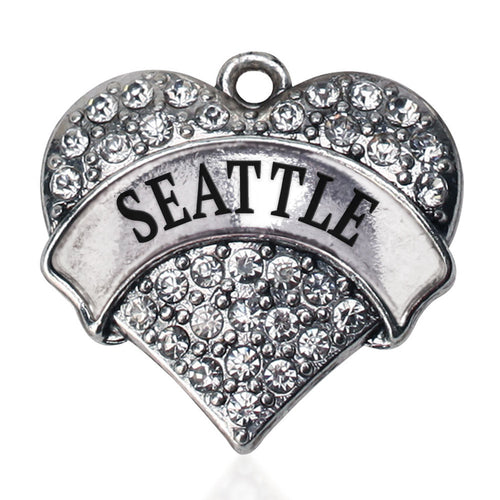 Seattle Pave Heart Charm