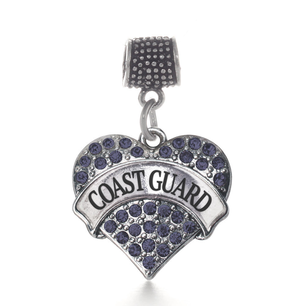 Coast Guard Pave Heart Charm
