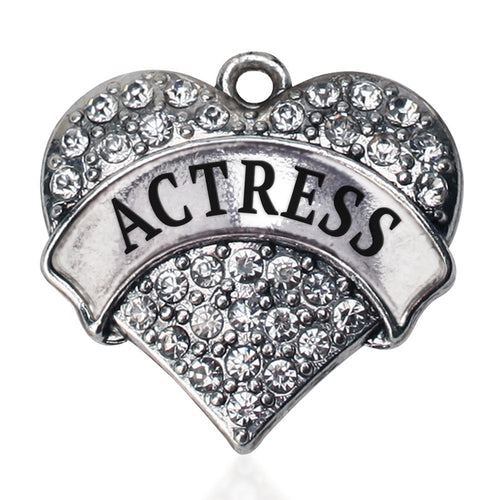 Actress Pave Heart Charm