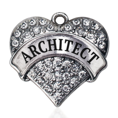 Architect Pave Heart Charm