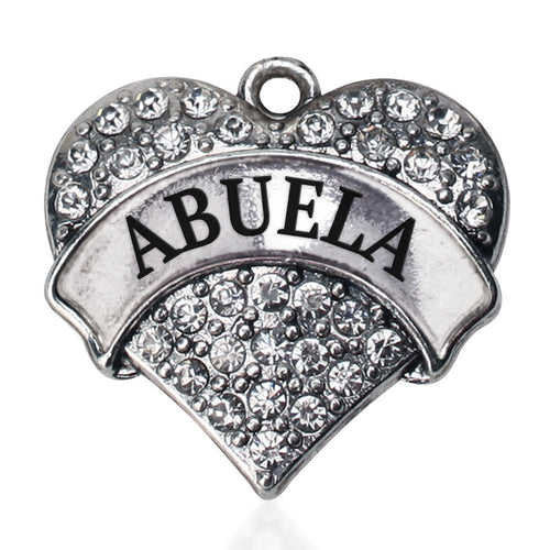 Abuela Pave Heart Charm