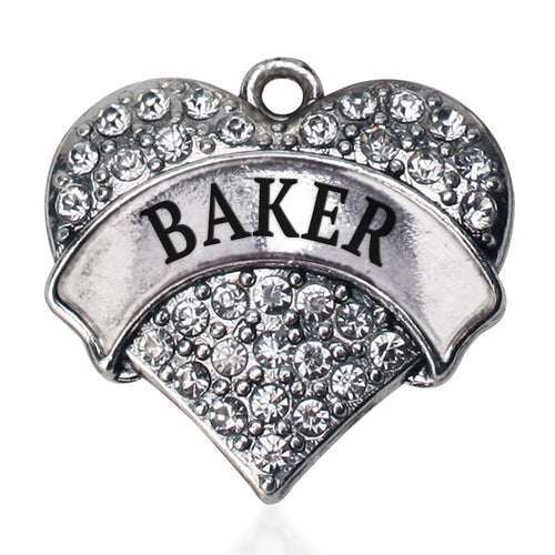 Baker Pave Heart Charm