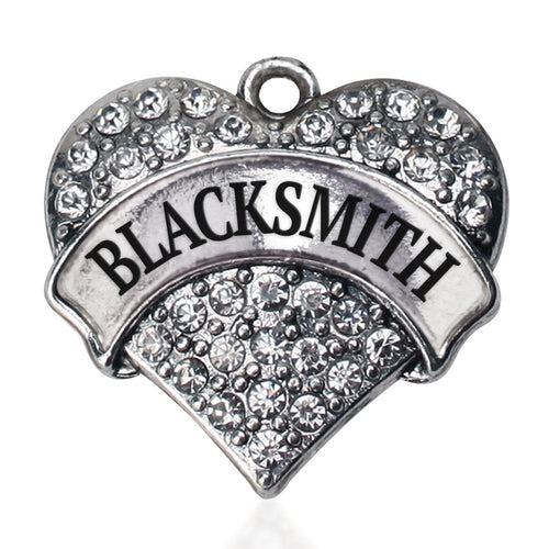 Blacksmith Pave Heart Charm