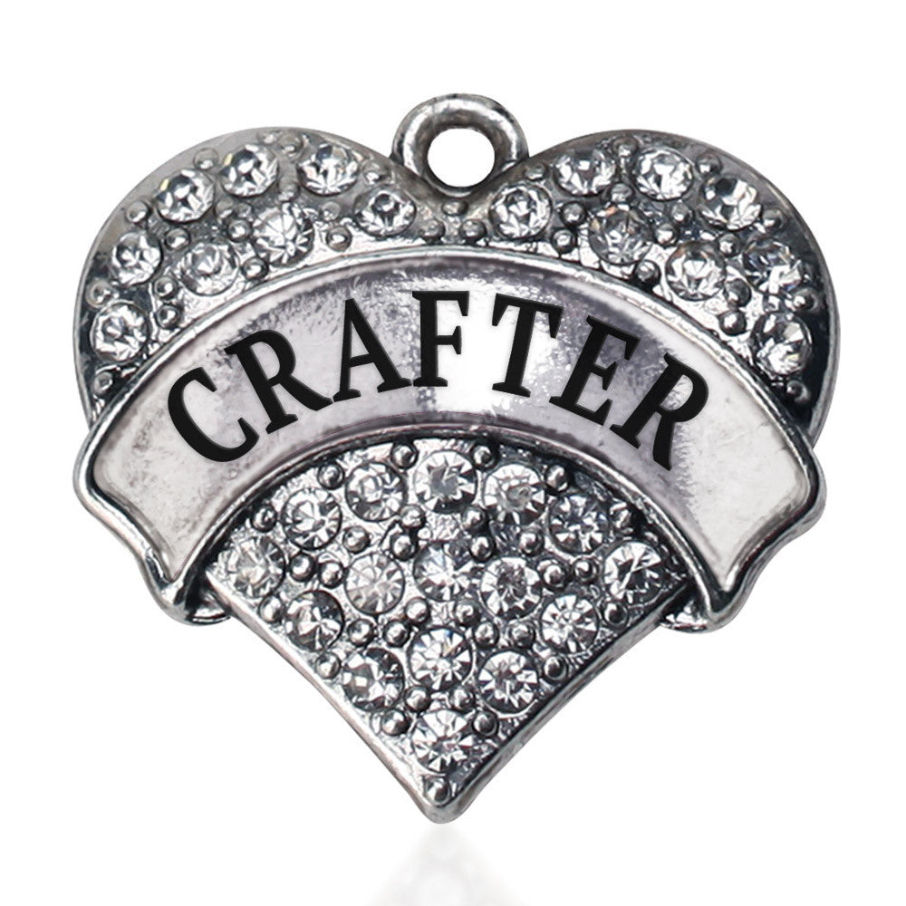 Crafter Pave Heart Charm