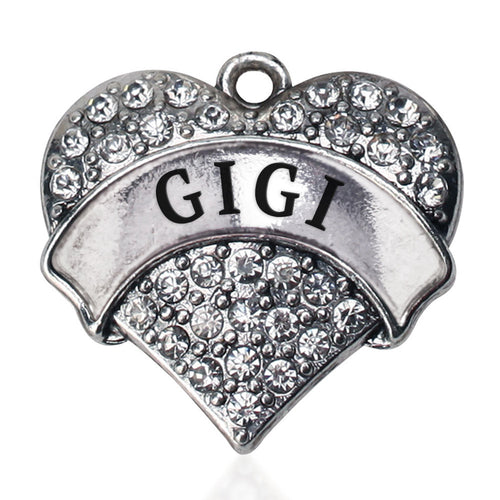 Gigi Pave Heart Charm
