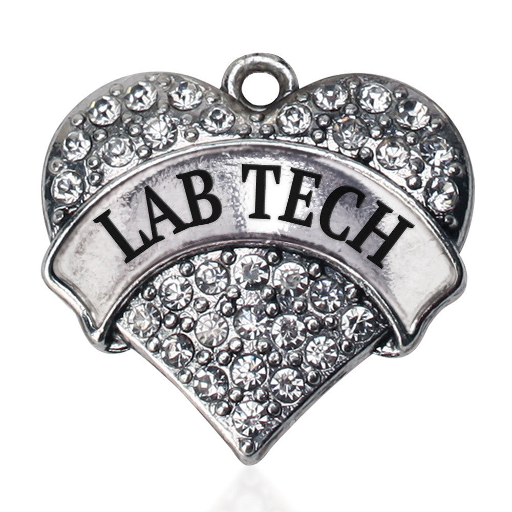 Lab Tech Pave Heart Charm
