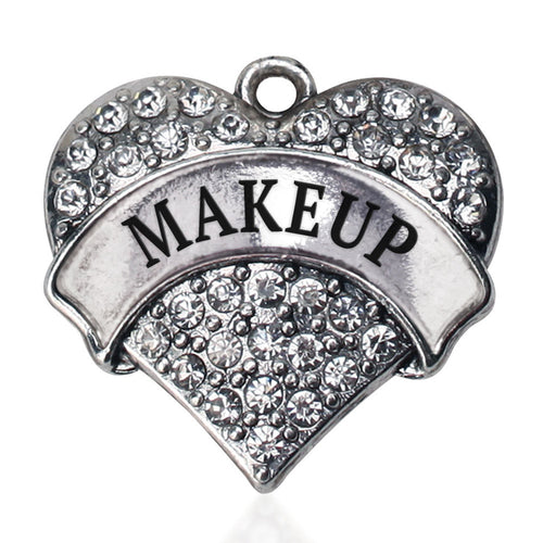 Makeup Pave Heart Charm