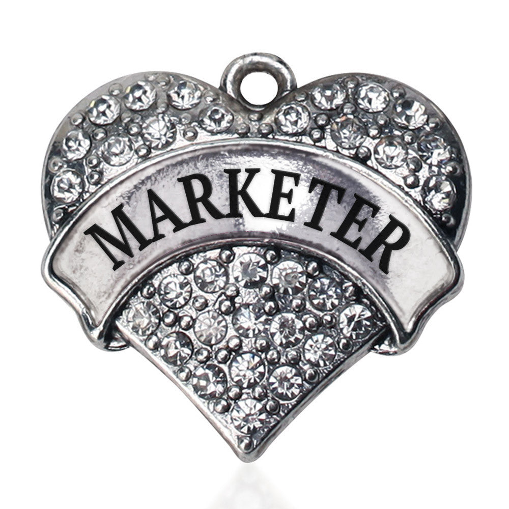 Marketer Pave Heart Charm