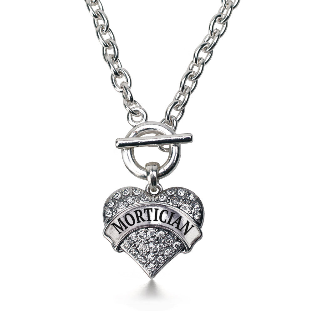 Mortician Pave Heart Charm
