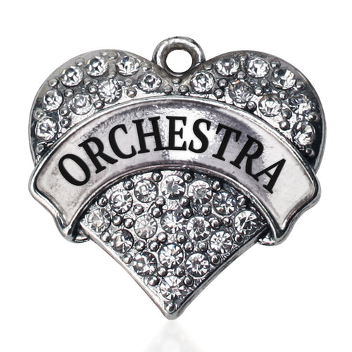 Orchestra Pave Heart Charm