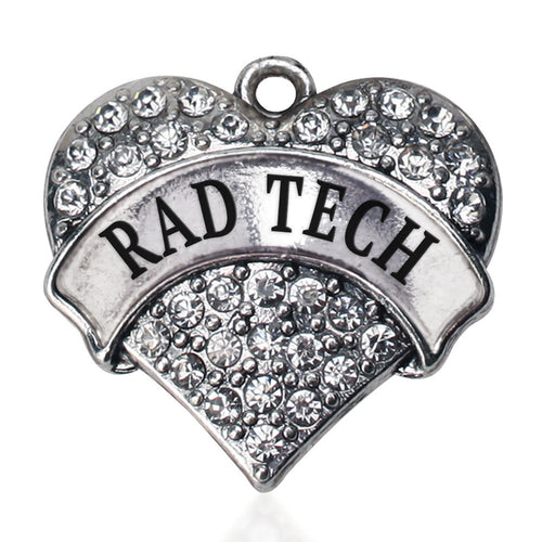 Rad Tech Pave Heart Charm