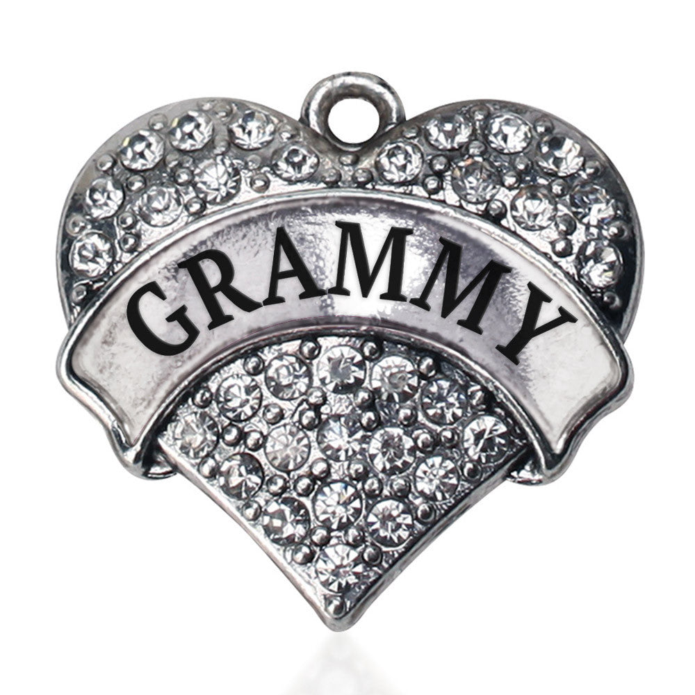 Grammy Pave Heart Charm