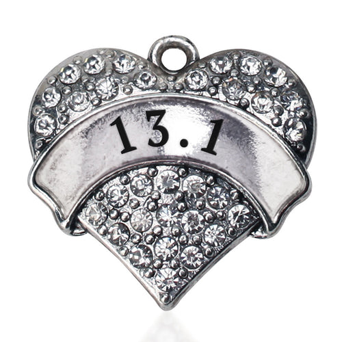 13.1 Runner Pave Heart Charm