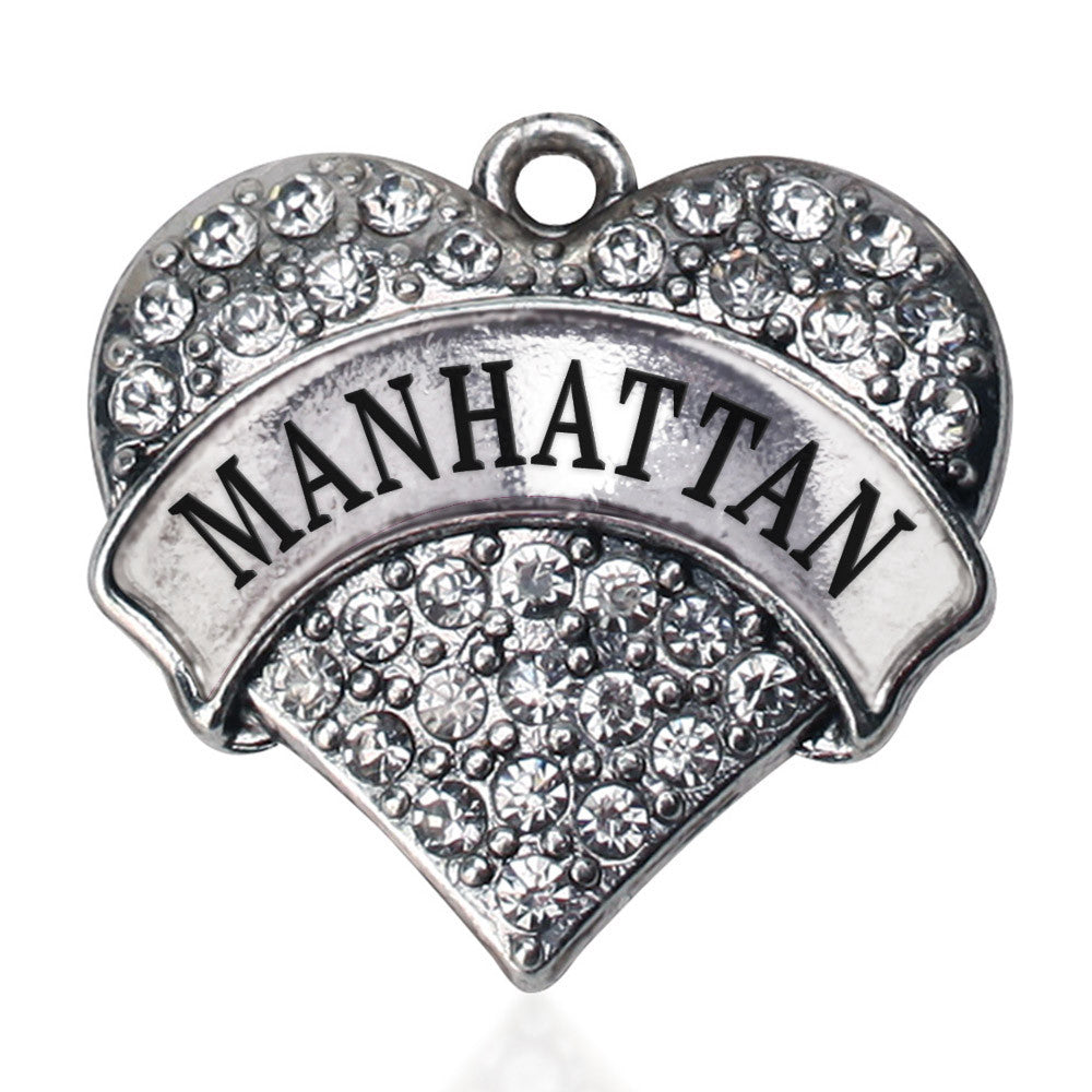 Manhattan Girl Pave Heart Charm