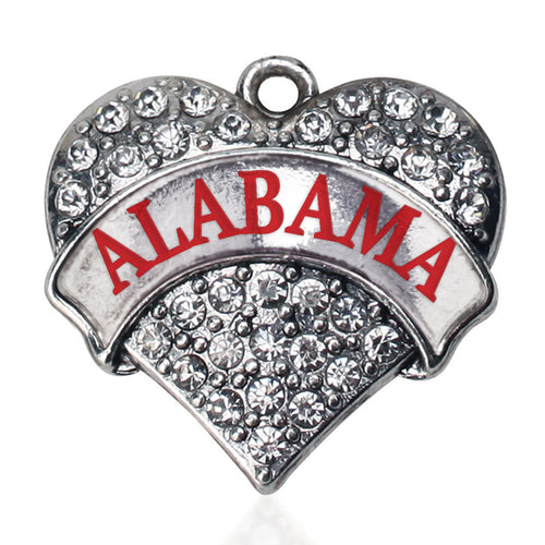 Alabama Pave Heart Charm