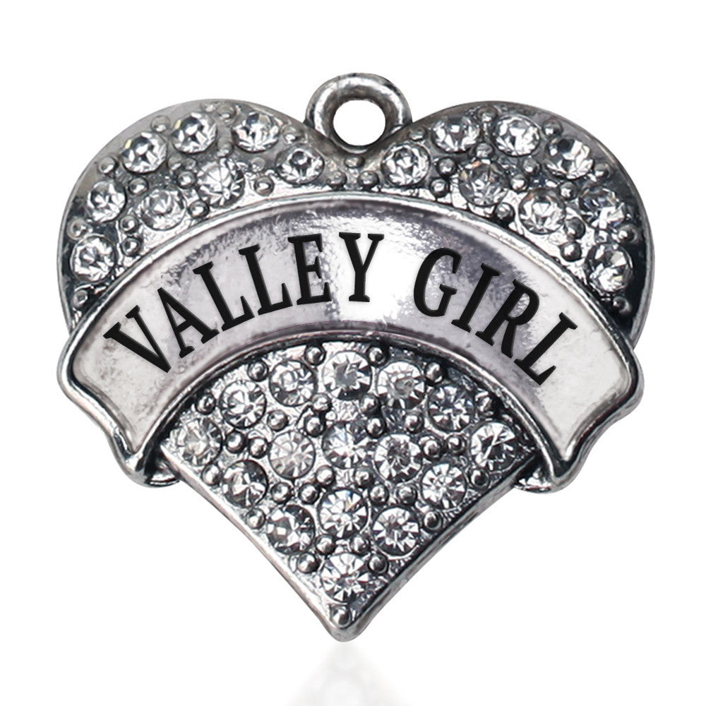 Valley Girl Pave Heart Charm