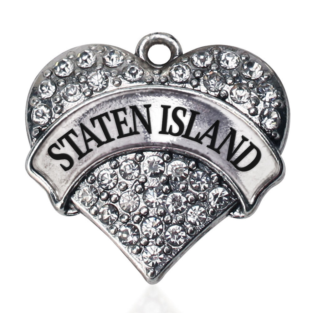 Staten Island Pave Heart Charm