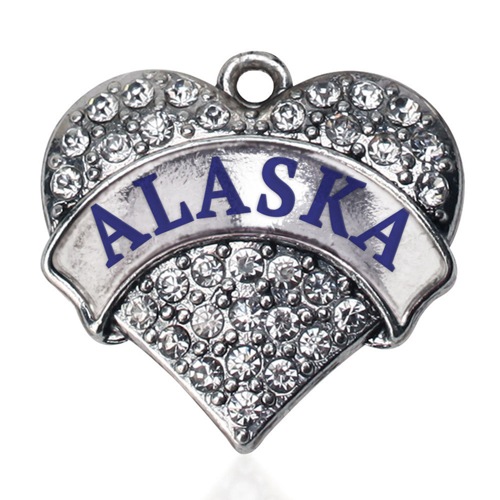 Alaska Pave Heart Charm