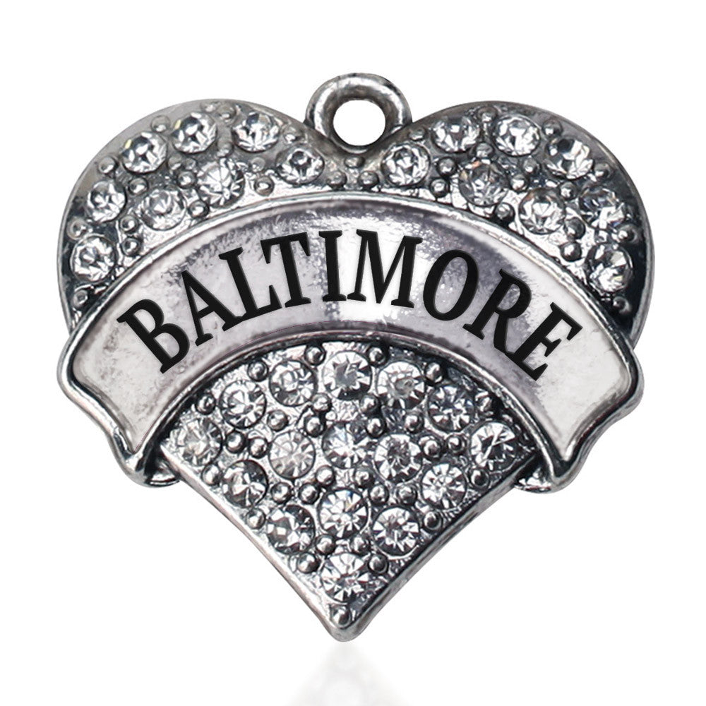 Baltimore Pave Heart Charm