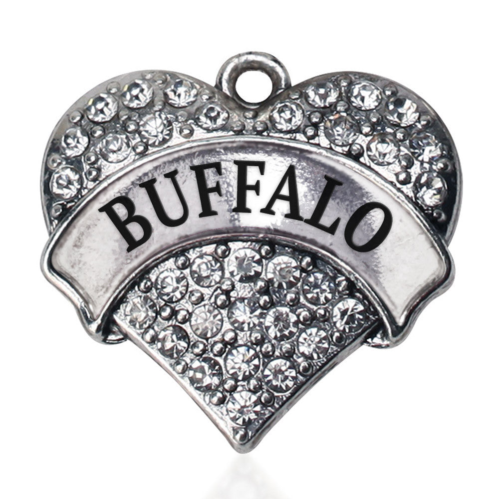 Buffalo Pave Heart Charm