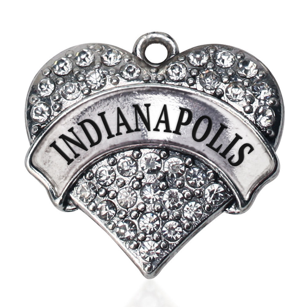 Indianapolis Pave Heart Charm