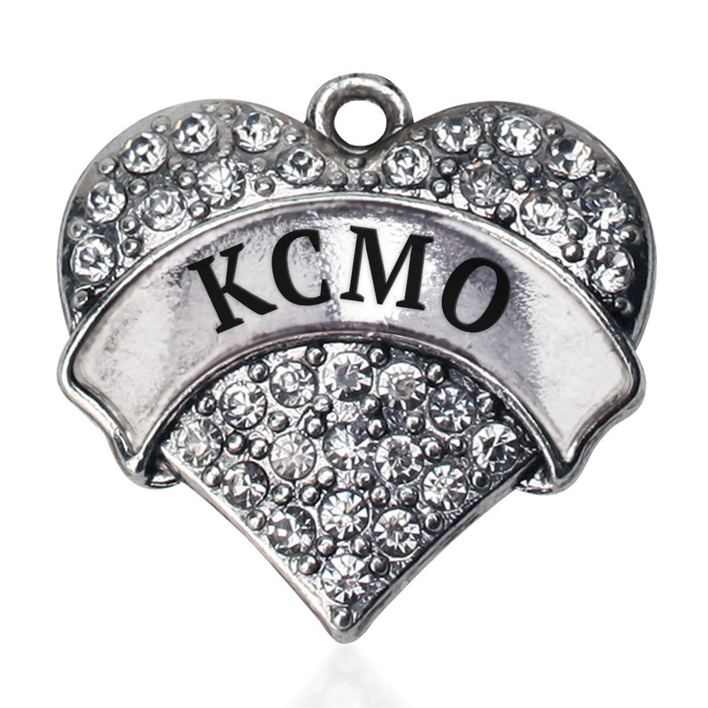 KCMO Pave Heart Charm