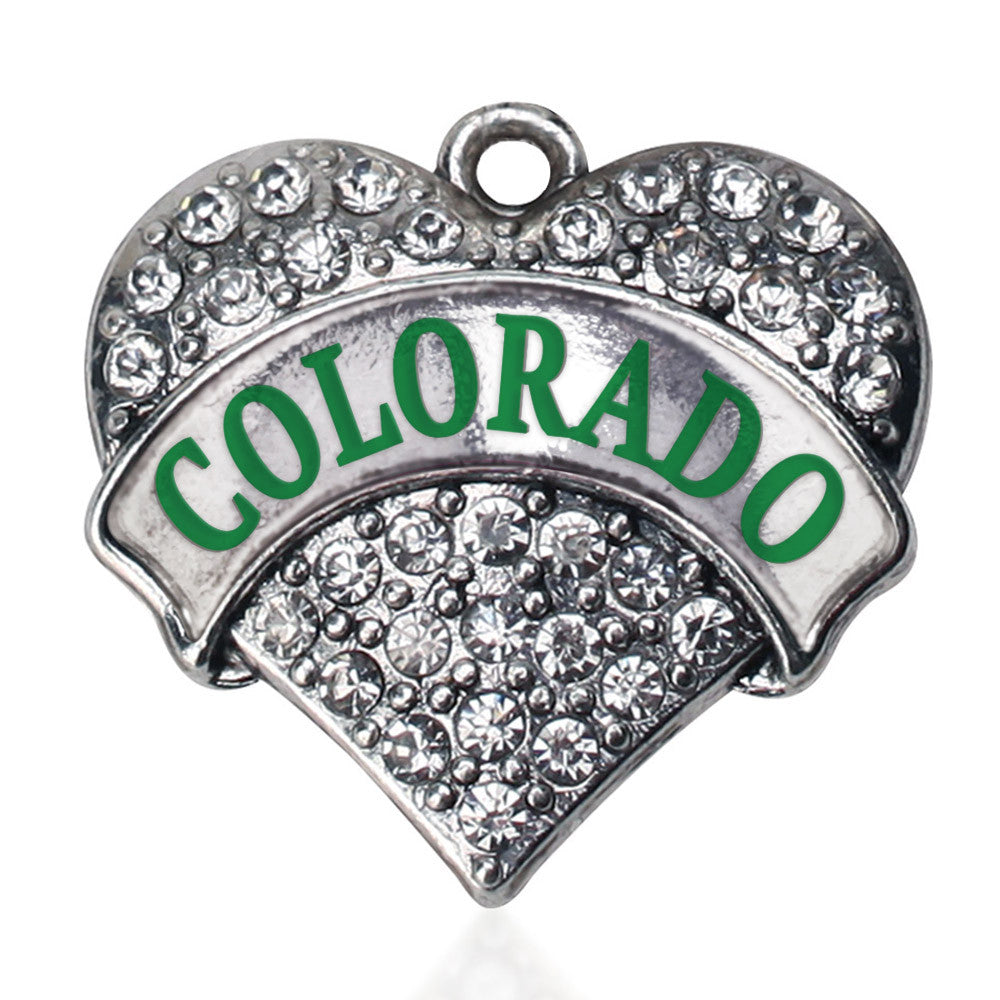 Colorado Pave Heart Charm