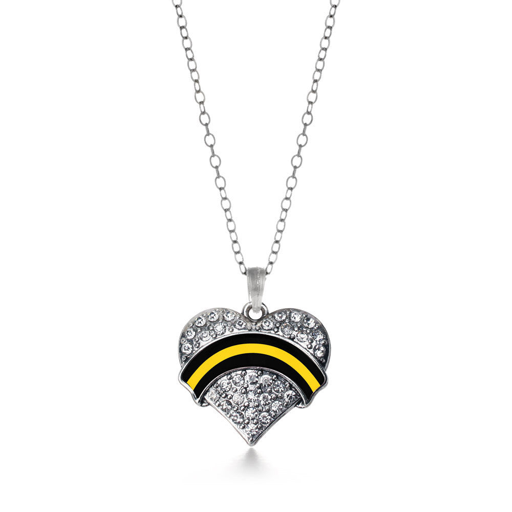 Dispatcher Support Pave Heart Charm