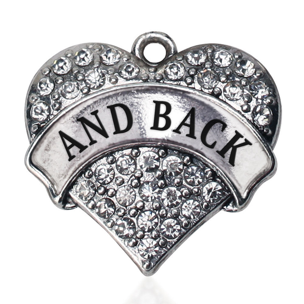 And Back Pave Heart Charm