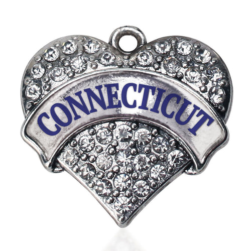 Connecticut Pave Heart Charm