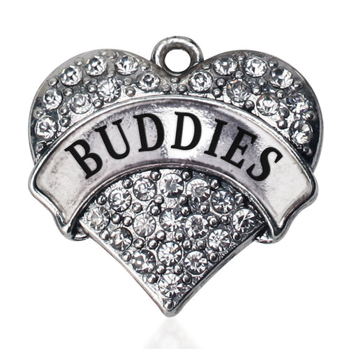 Buddies Pave Heart Charm