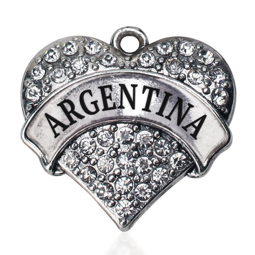 Argentina Pave Heart Charm
